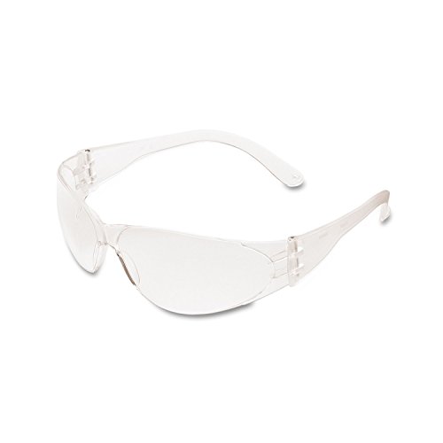 MCR Safety Glasses CL110 Checklite Clear Lens with UV Protection and Scratch Resistant Coating, 1 Pair