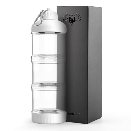 BYLWORKOUT 3-Layer Protein Powder Container