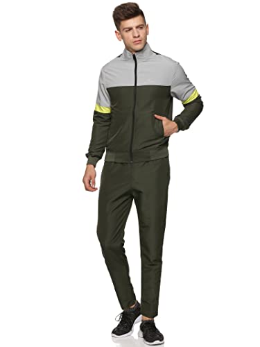 Image of Men's ColorBlock Track Suit for Running & Gym Purpose Polyester Full Sleeve Sports Tracksuit | Sports Track Suit | #21k1