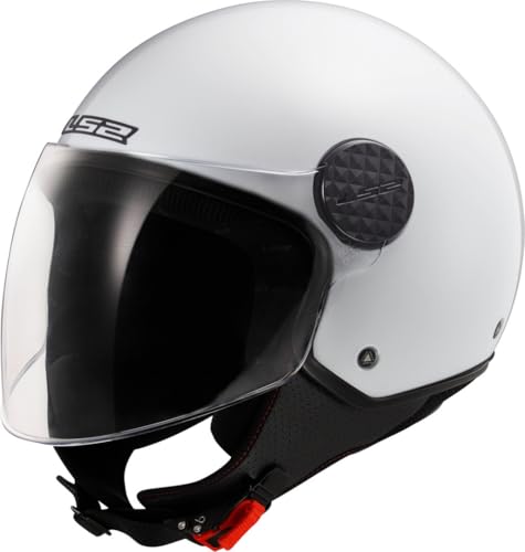 Casque jet LS2 Sphere Lux II blanc pour vos balades d'été en scooter