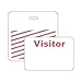 Brady 95652, SecurAlertert Td Badge w/Legend: Visitor (Pack of 500 pcs)