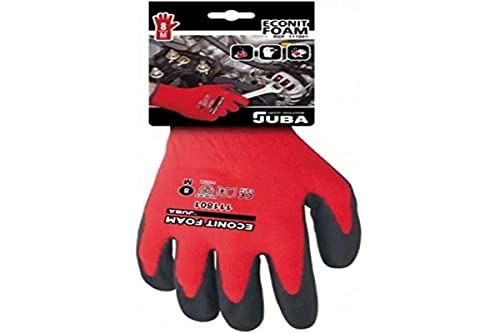 Juba G, nailon/fibra Lycra sin costuras recubierto nitrilo foam microporoso,dorso fresco - SIZE: 10