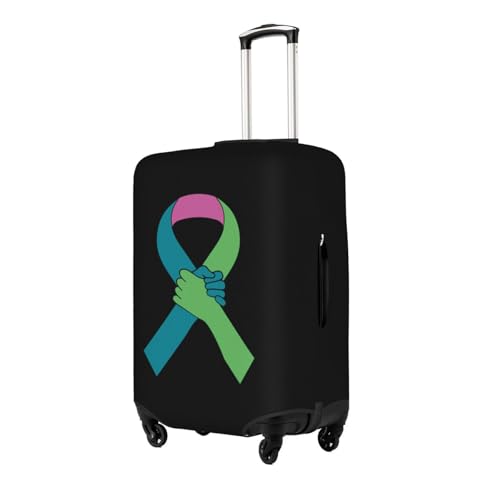 Travel Luggage Cover Metastatic Breast Cancer Awareness 1 Fashion Washable Baggage Suitcase Protector Fit For Luggage Small2
