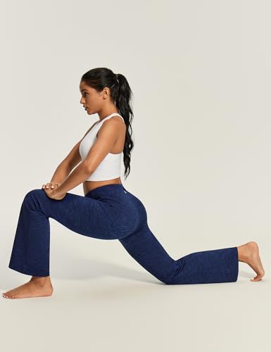 Image of Yoga Pants Women High Waist Workout Bootcut Flare Leggings with Pockets