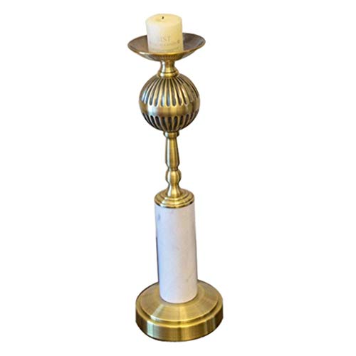 Zsedp Candlestick,Marble Base Tea Light Holder(Color : Gold) (Size : 55Cm) #TOP18