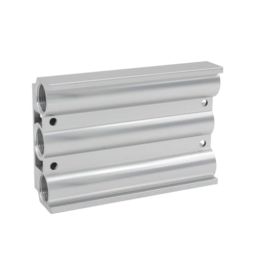 Placa de colector 4V300M 2F para electroválvulas neumáticas 4V310-10 y escape de aire 4