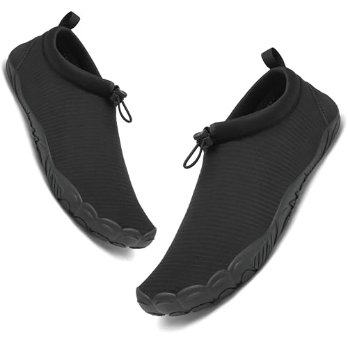 Mishansha Unisex Badeschuhe Barfuß Wasserschuhe Schnelltrocken Atmungsaktiv Aquaschuhe Gr.36-46