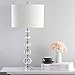 SAFAVIEH Lighting Collection Liam Stacked Crystal Ball 29-inch Bedroom Living Room Home Office Desk Nightstand Table Lamp Set of 2 (LED Bulbs Included)