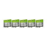 PNY 32GB Elite™ Dash Camera Class 10 U1 V10 microSDHC Flash Memory Card - up to 100MB/s Read Speed, Full HD Photo & Video, Ideal for Dash Cams, Compatible with DSLR Cameras, HD Video Cameras, 5-Pack