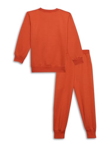 Image of Mack Jonney Printed Round Neck Cotton Fleece Tracksuit Co-Ord Set for Kids-MACK38380