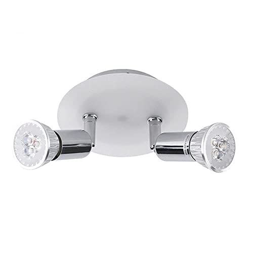 Spots orientables GU10 plafonnier 2 lampes éclairage directionnel