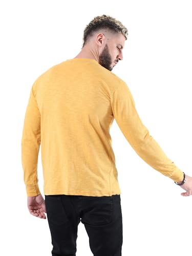 Image of fanideaz Mens Premium High Neck Henley T Shirts for Men Branded Full Sleeve Shirt for Men in Pure Cotton Casual & Formal Wear