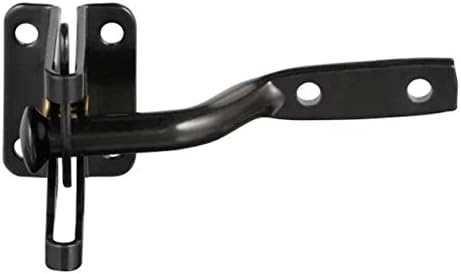 Self Locking Automatic Gravity Lever Fence Gate Latch, Steel, Black