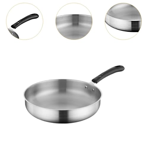 Vaveren Camping Frying Pan Skillet Non Stick Cooker Cookware Portable Flat Griddle Deep Fry Pan for Backpacking Camping Indoor Picnic, 29.3cm