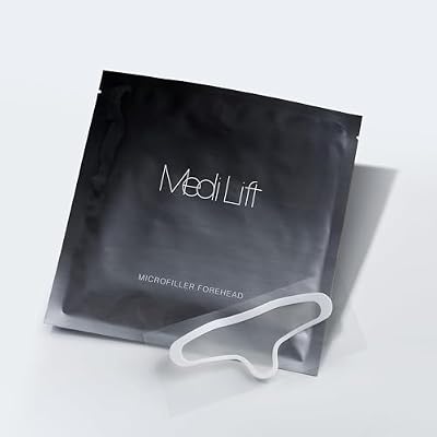 Medi Lift Microfiller Forehead Patch - Hyaluronic & Collagen Infused Anti-Wrinkle Patches for Overnight Facial Lines Smoothing & Skin Firming - Wrinkles Treatment for Women and Men