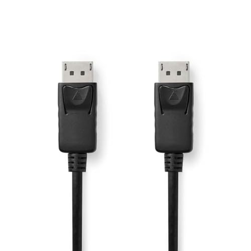 NEDIS Displayport Cable | DisplayPort Male | DisplayPort Male | 4K @ 60Hz | Nickel Plated | 3.00 m | Round | PVC | Black | Plastic Bag