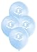 12" Blue Happy 1st Birthday Latex Balloons, 6ct