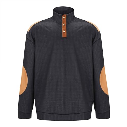 T-shirt manches longues homme col V et boutons pour le quotidien