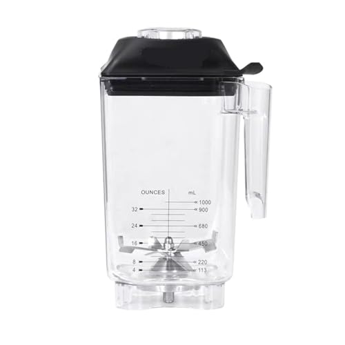Genérico Compatible con Recipiente de licuadora KPS KS-10000 KS-10000B KS-10000D con Juego de Conjunto de Cuchillas de Corte
