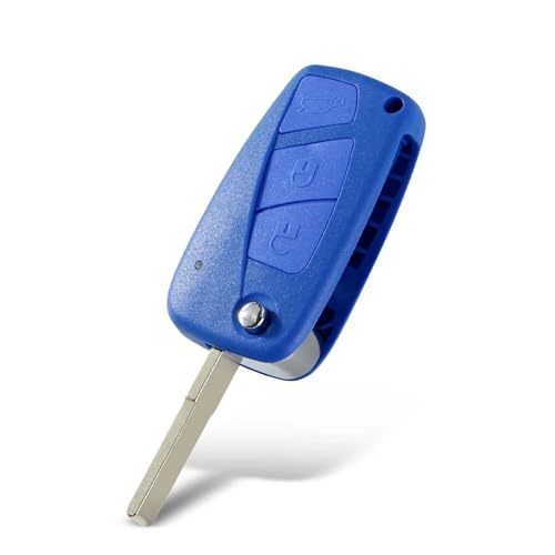 Coque de clé voiture pliante Fiat Punto Ducato bleue : réparez votre plip usé