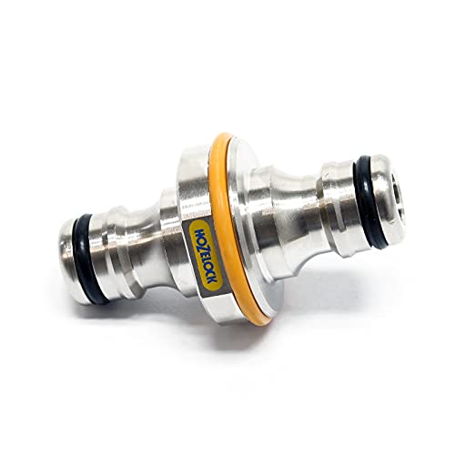 Hozelock Pro Brass Double Hose Connector to Join 12.5mm and 19mm Water and Garden Hosepipes - Image 3