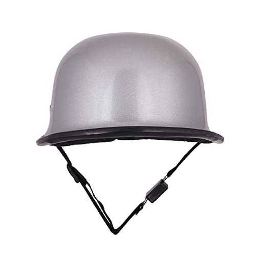 Image of Sage Square German Multi-Purpose Half Helmet (Silver Glossy) (Non-Motorized)