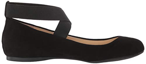 Jessica Simpson Women's Mandayss Ballet Flat, Black Micro Suede, 9 #TOP5