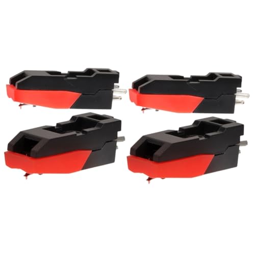 FAVOMOTO 4pcs Stylus Needles for Record Player Compatible All Turntables High-performance Phonograph Pickup for Enhanced Sound Quality and Easy Installation