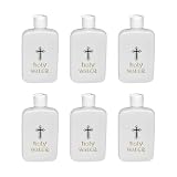 YIGZYCN Bottiglie d'acqua sacra contenitore vuoto con croci cattoliche dorate per bottiglie regalo per prima comunione cattolica