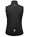 Little Donkey Andy Women's Lightweight Softshell Vest Windproof Sleeveless Jacket for Running Hiking Travel Reflective Black M