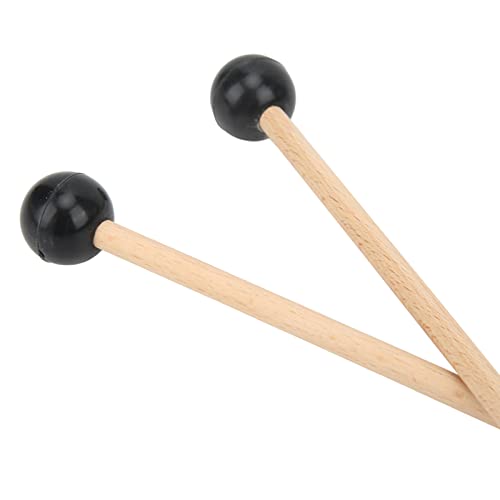 Fydun 1 par de baquetas para percusión con cabeza de goma, instrumento musical para batería y mallets (tamaño grande, 200x130x65 mm) miniatura 3