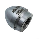 40L/min Hochdruck-Düsenkopf aus für Rohrreinigung, G1/2 & G3/8 Zoll Anschluss für Gartenhochdruckreiniger, Silber(G3/8inch)