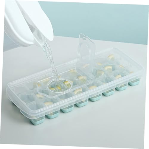 Molde reutilizable para cubos de hielo con tapa y contenedor miniatura 4