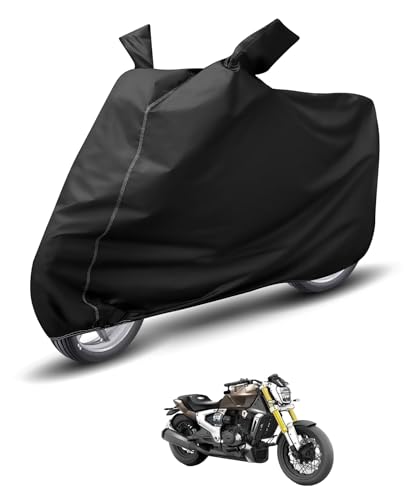 Image of Auto Hub Waterproof Bike Cover Compatible with TVS Zeppelin R Dustproof, UV Protection Two Wheeler Bike Zeppelin R Cover - Black