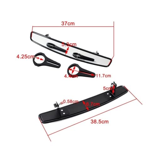 Rétroviseur UTV 1.75 pour éliminer les angles morts sur Polaris RZR