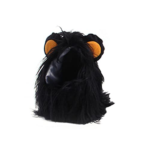 Ropa Mascota Halloween,Cubrecabezas de Halloween para Perros y Gatos,Divertida Capucha con Crin de león Negro,Halloween Disfraz para Perros y Gatos 2 Ropa Mascota Halloween,Cubrecabezas de Halloween para Perros y Gatos,Divertida Capucha con Crin de león Negro,Halloween Disfraz para Perros y Gatos