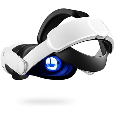 COOWPS Comfort Head Strap for Meta Quest 3S/Quest 3, Ergonomic Design Reduce Face Pressure, White Cover