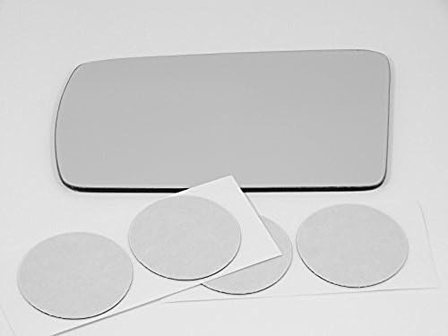 Fits 81-98 Saab 9000, 81-94 Saab 900 Left Driver Mirror Glass Lens w/Adhesive