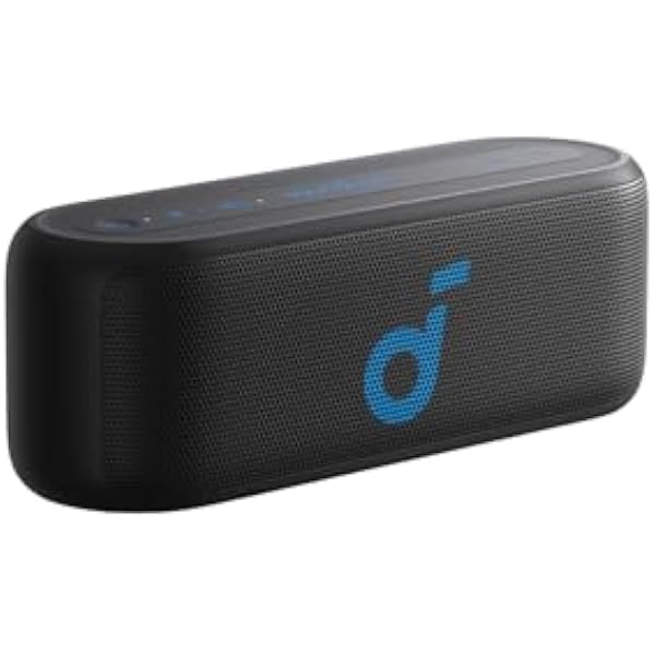 soundcore Select 2S przenośny głośnik Bluetooth z dźwiękiem stereo 20 W technologią BassUp 16 godz. czasu odtwarzania bezprzewodowe parowanie stereo wodoodporność IPX7 na wędrówki. Czarny