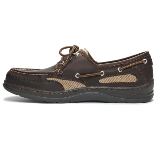 Image of Sebago Clovehitch II FGL Waxed Lace Up Moccasins - 100% Leather, Low-Cut Design with Water-Resistant Finish & Breathable Mesh Lining