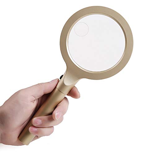 Loupe de poche LED grand format pour soulager la fatigue visuelle des livres