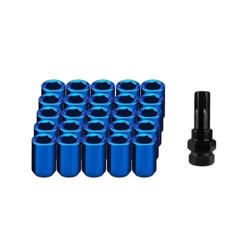 Espárragos de rueda para Hyundai de acero azul M12x1.25 con 20 tuercas extendidas de 32 mm 2