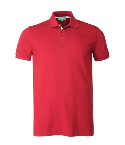 Image of United Colors of Benetton Shirt for Men | Tees for Man | Half Sleeves Plain Stylish Regular Fit Polo | Collar Tshirt | T-Shirt | Stylish Mens Tshirt