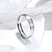 King Will Titanium Wedding Band for Men Women-5mm Width Pure Titanium Wedding Ring Brushed and Matte Design Comfort Fit Size (7.5)