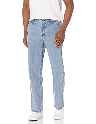 RVCA Men s Americana Denim Chino Pants, Bleached Indigo, 34