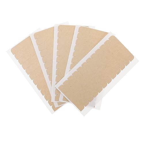 Angoily Double Sided Tape Adhesive Strips for Hair Extensions 240pcs Total 10 Sheets Per Pack Wig Glue Patch