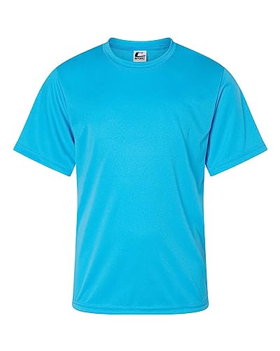 C2 Sport Youth Performance T-Shirt, M, Electric Blue