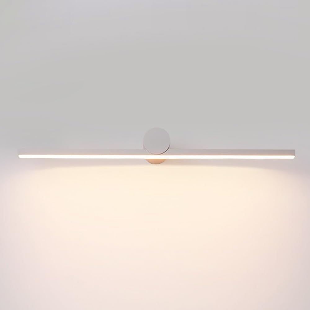 Lampada Specchio Moderna Minimalista, Applique Bagno Lineare LED Luce per Specchio in Alluminio da Parete(White(3000K),60cm/23.62in)