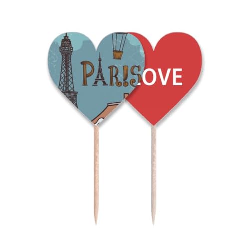 Drapeau Love Heart lable et pics décoratifs pour célébrer l'amour
