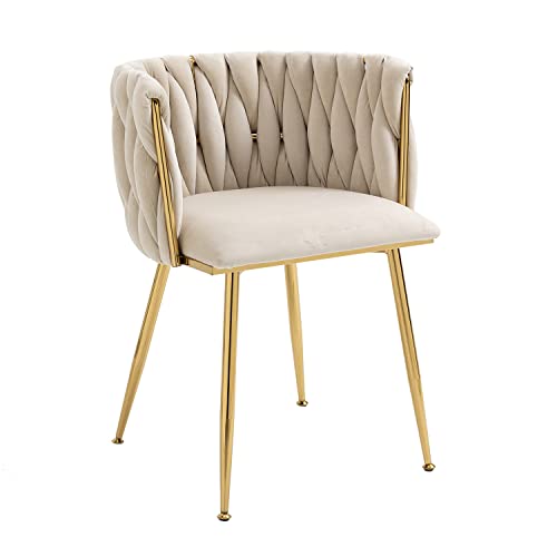 Kiztir Velvet Dining Chairs Set Of 4, Modern Dining Chair With Gold Metal Legs, Luxury Tufted Dining Chairs For Living Room, Bedroom, Kitchen #TOP6